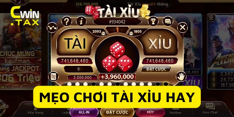 Tài xỉu có nhiều mẹo hữu hiệu